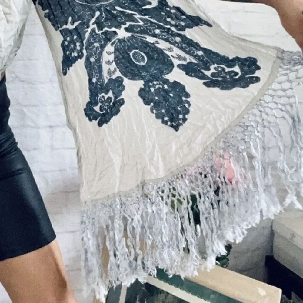 Free people fringed kimono sleeve top - Picture 10 of 10
